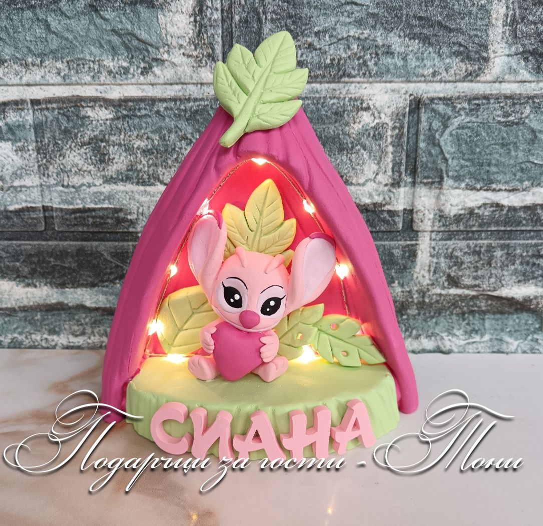 Нощна лампа Стич / с фигурки Stitch