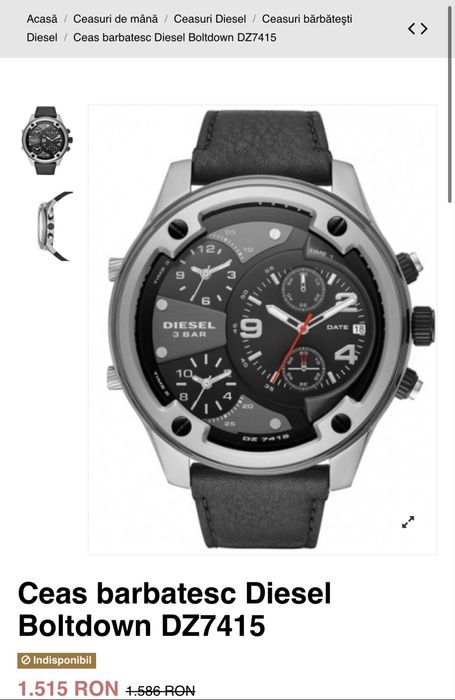 MDM vinde: Ceas Diesel Boltdown DZ-7415.