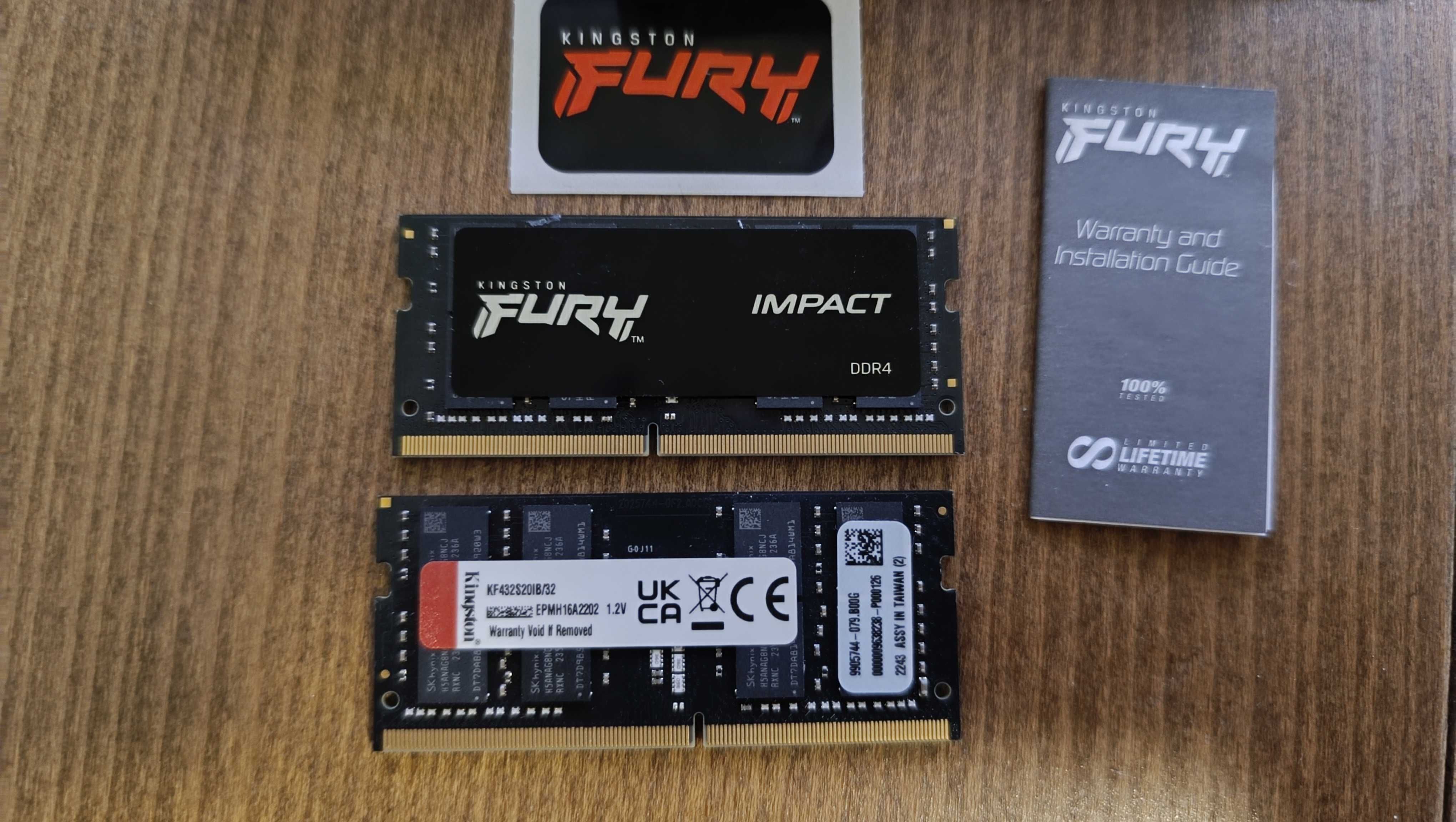 Kingston FURY Impact 64GB DDR4 3200MHz KF432S20IB/32