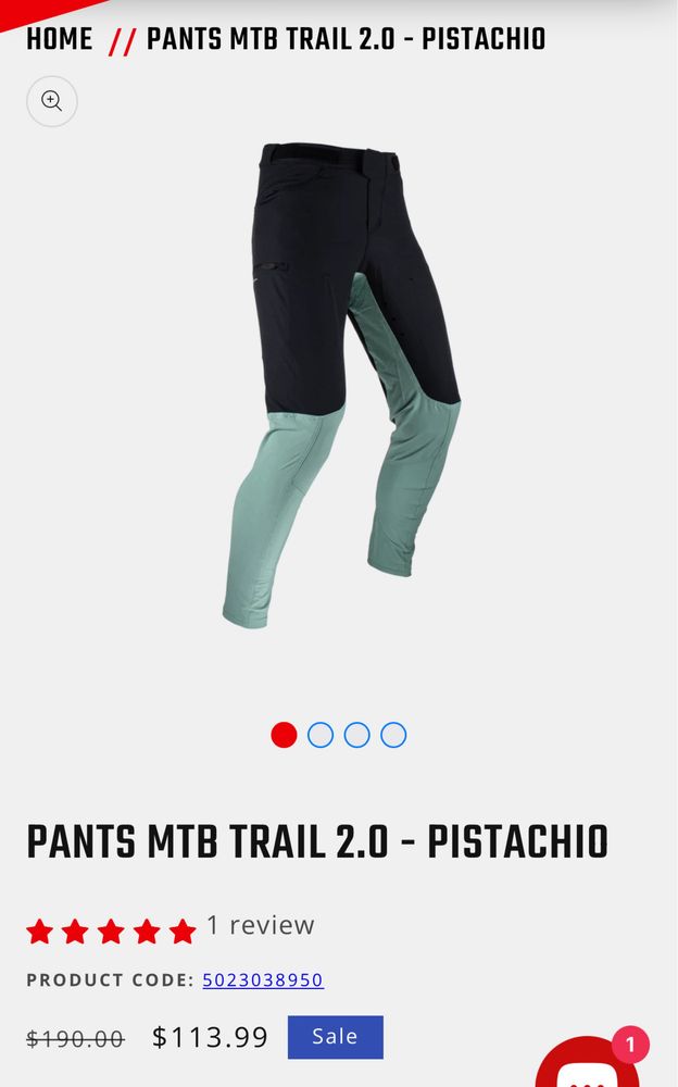 Pantaloni de bicicleta MTB Trial 2.0