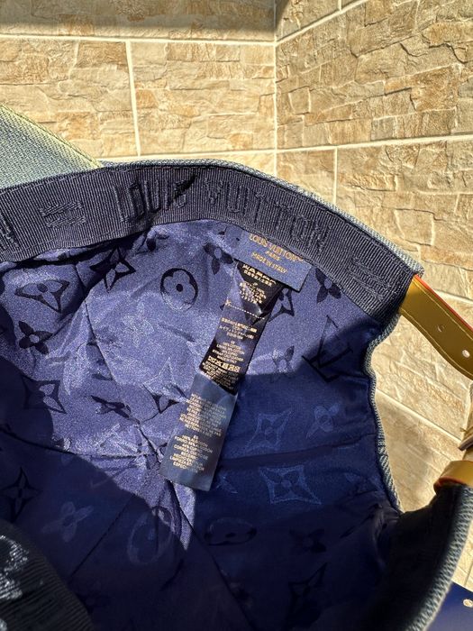 LV Monogram Washed Denim Cap