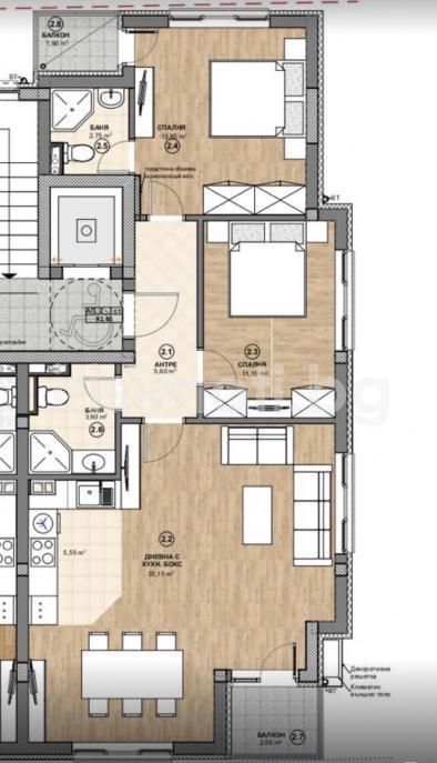 Продава се Тристаен апартамент в София, Бъкстон - 104 кв.м за 2452 €/кв.м - Снимка #11