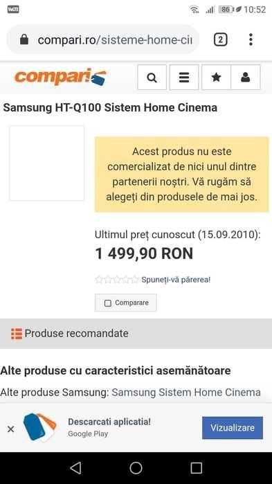 Sistem audio 5.1 Samsung HT-Q 100 în