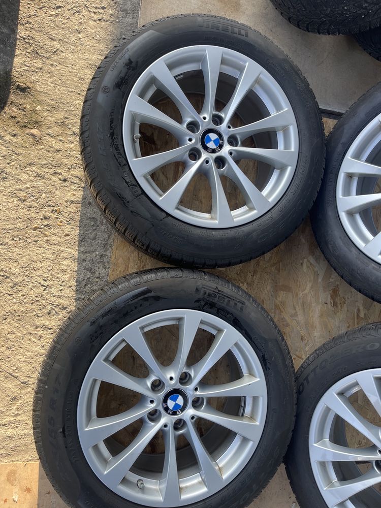 4 jante originale BMW R 17 cu anvelope de iarna Pirelli