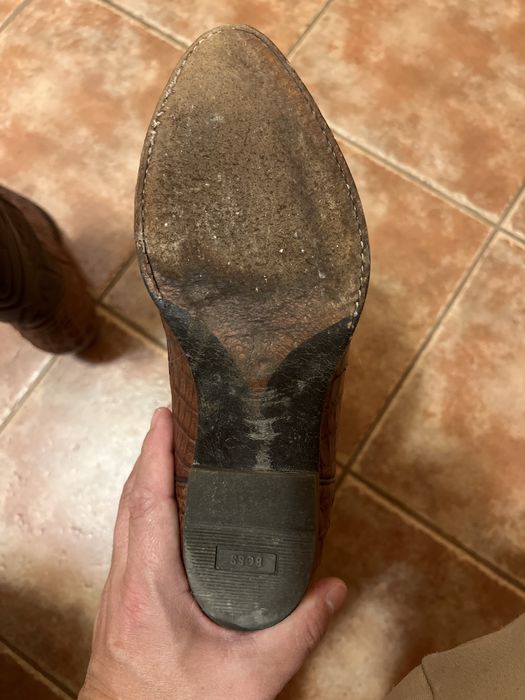 Дамски ботуши от крокодилска кожа