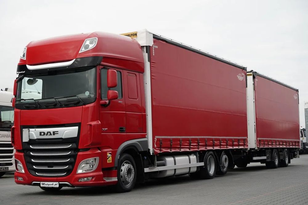 DAF XF 480 / COMBINAȚIE TANDEM / 120 M3 / TRAFFIC / 6x2 / PUNȚĂ RIDICABILĂ / WIELTON / SAF 2021