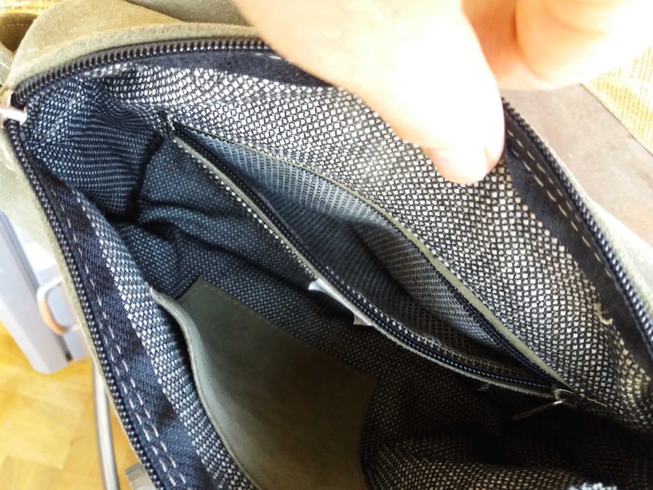 дамска чанта,велурена торба-зелена естествена кожа