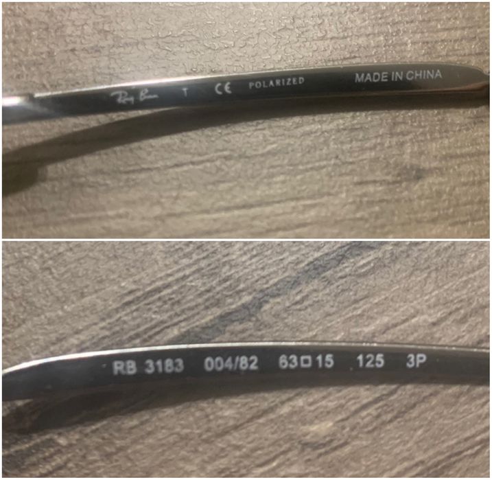 ORIGINAL Ray-Ban Polarized RB3183 004/82 Ochelari de soare barbati