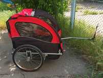 Remorca bicicleta pentru copii 2 locuri