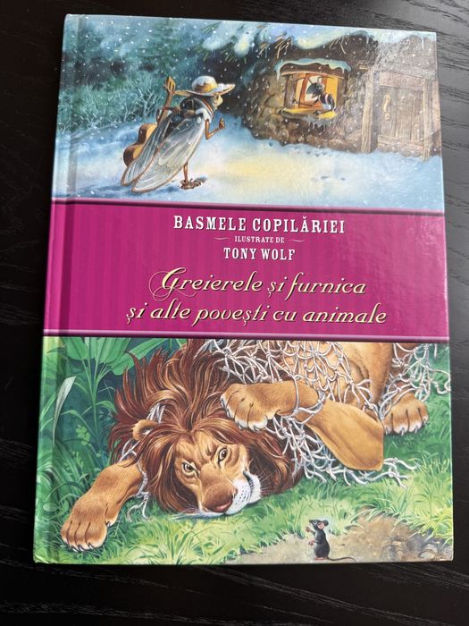 Carte pentru copii Greierele si furnica si alte povesti cu animale