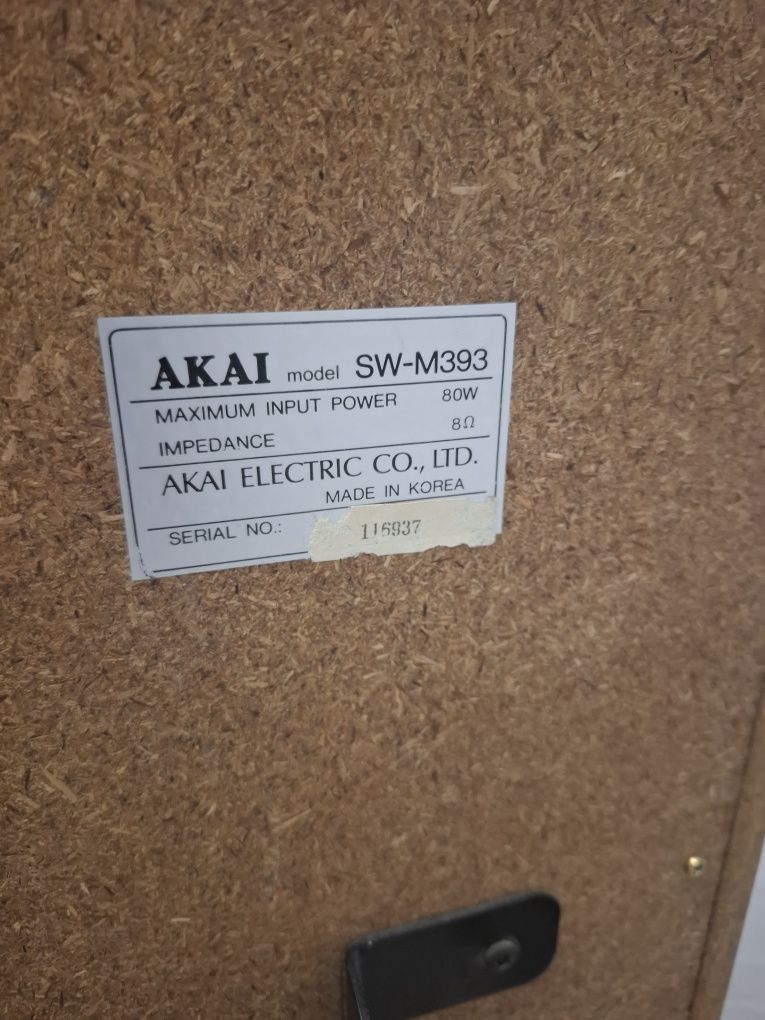 Sistem audio Akai cu boxe model AC-M393L echipament original