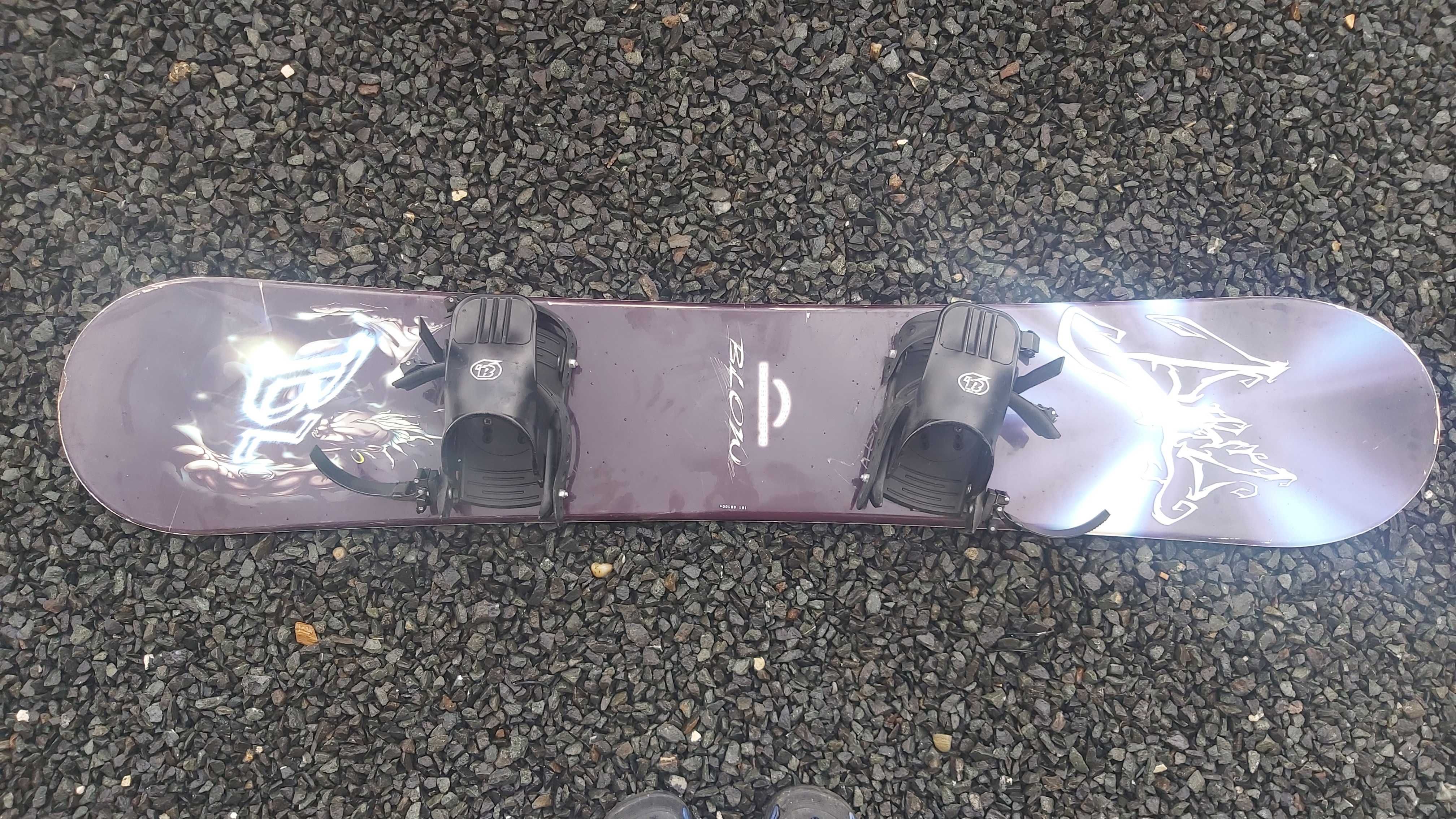 Placa snowboard 161 cm + legaturi