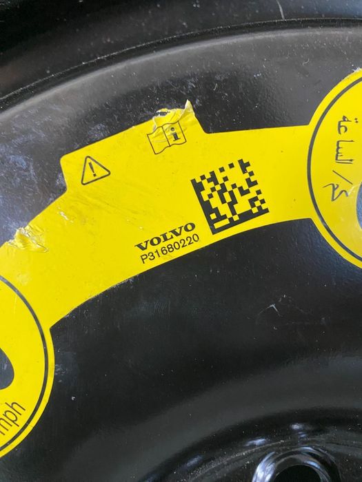 Roata de rezerva 125/80 R17 Volvo XC60 S80 V70 XC70 2008-2017 31680220 31302356