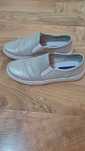 Espadrile piele argintii