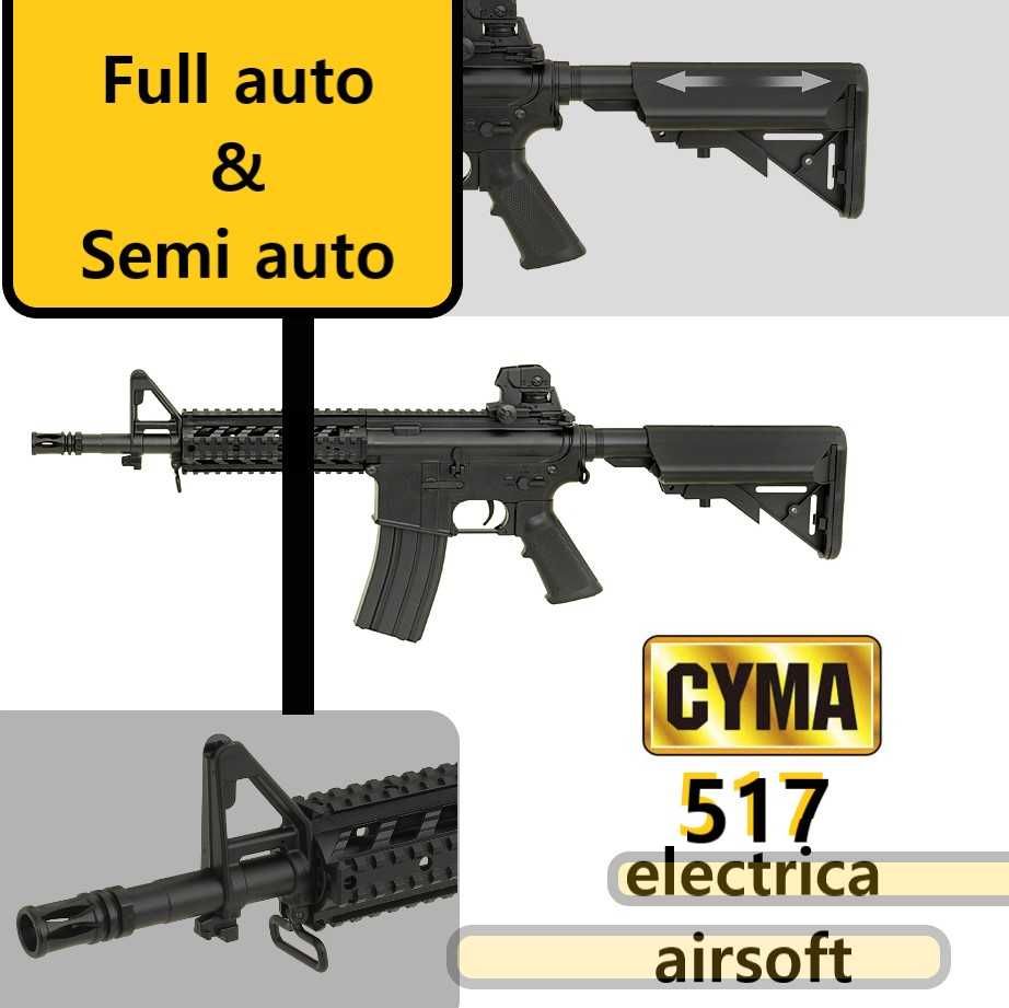 Pusca  airsoft M4 517 marca  C Y M A 517 A.E.G. semi si full auto