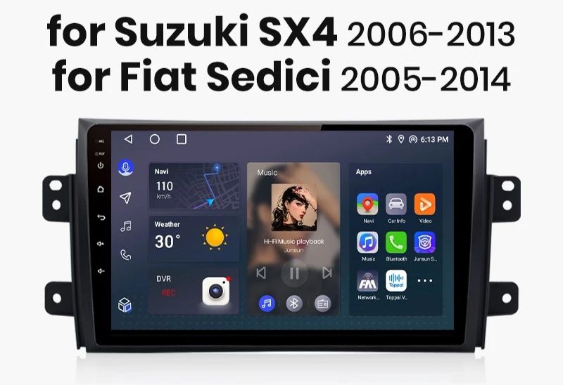 Suzuki Sx4 Fiat Sedici мултимедия Android GPS Навигация