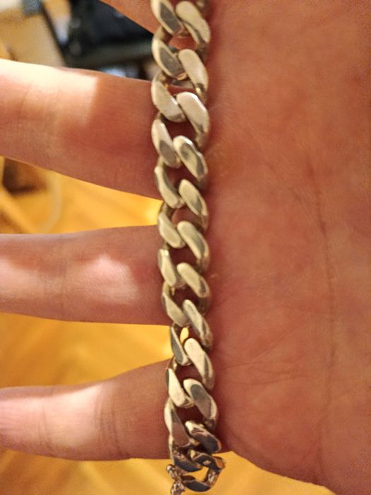 Сребърна гривна-тип панцер