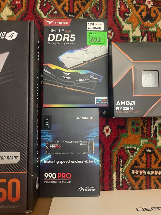 PC Sborka Ryzen 9 9900X MSI Pro B650-S Wifi NVME 990 Pro DDR5 32gb