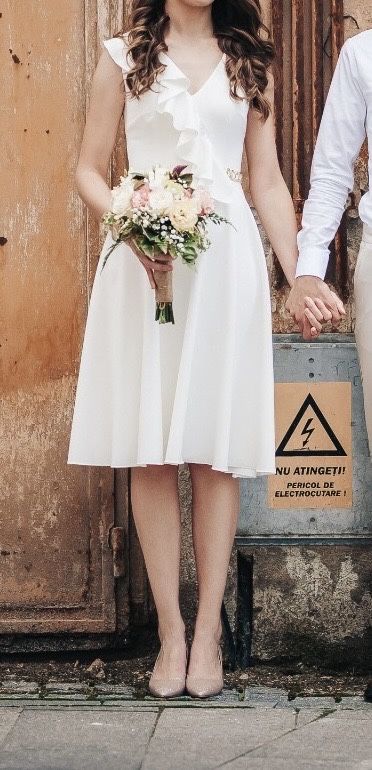 Rochie alba Nissa