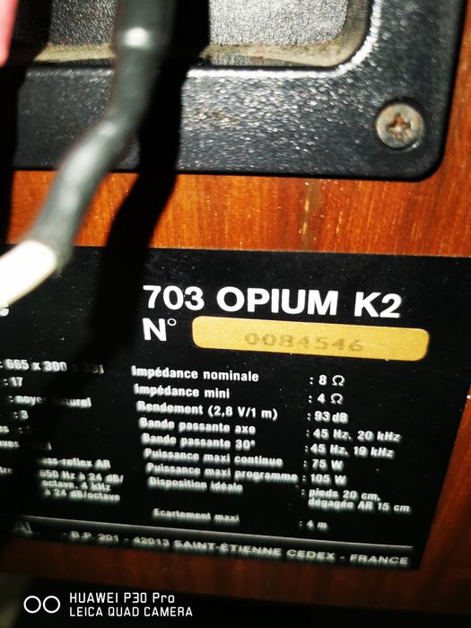 Boxe de podea vintage Jm Lab Opium 703 K2