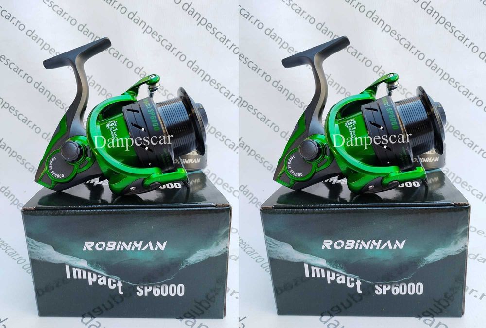 SET 2 Mulinete Feeder Robinhan IMPACT SP6000 tambur long cast 10rulmen