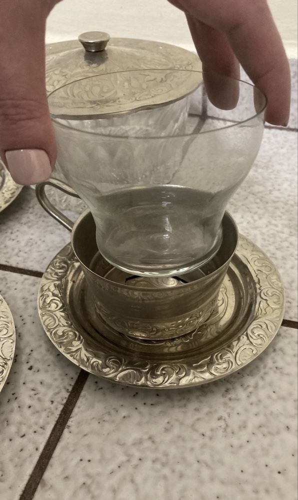 Подстъкан сервиз за кафе