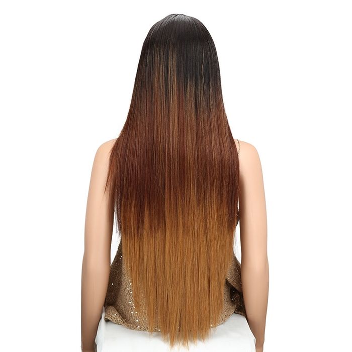 Peruca F31 FRONT LACE Ombre satena blonda castanie suvite blonde