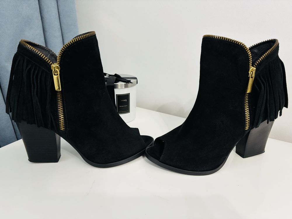 Botine din piele intoarsa-STELLA-35
