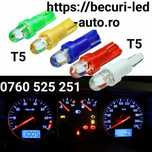 Becuri Led Pentru  Bord T5 (Alb,Albastru,Galben,Roșu si Verde)