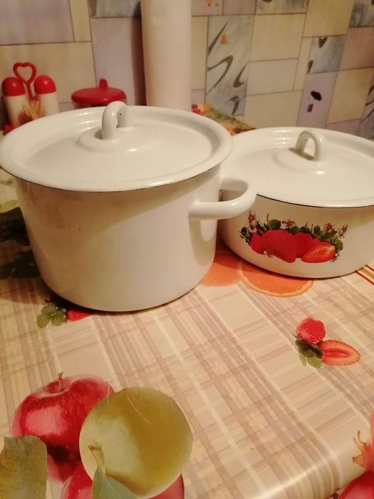 Посуда, сковородки, корзина,крышки