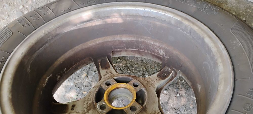 Jante aliaj R16 4 prezoane + cauciucuri vara