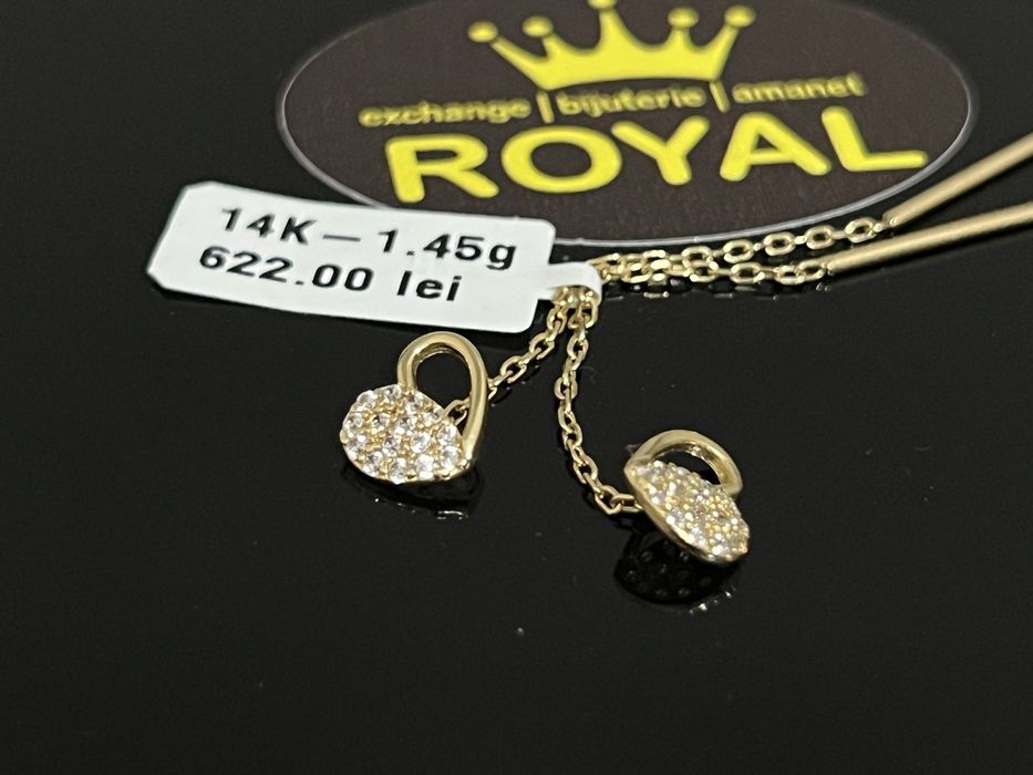 Bijuteria Royal CB : Cercei lungi aur 14k 1,45 grame