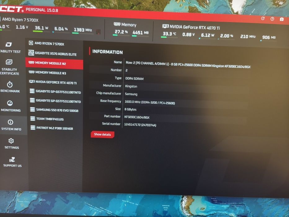 ОЗУ DDR4 Kingston Fury Beast 16 Гб 3200 МГц