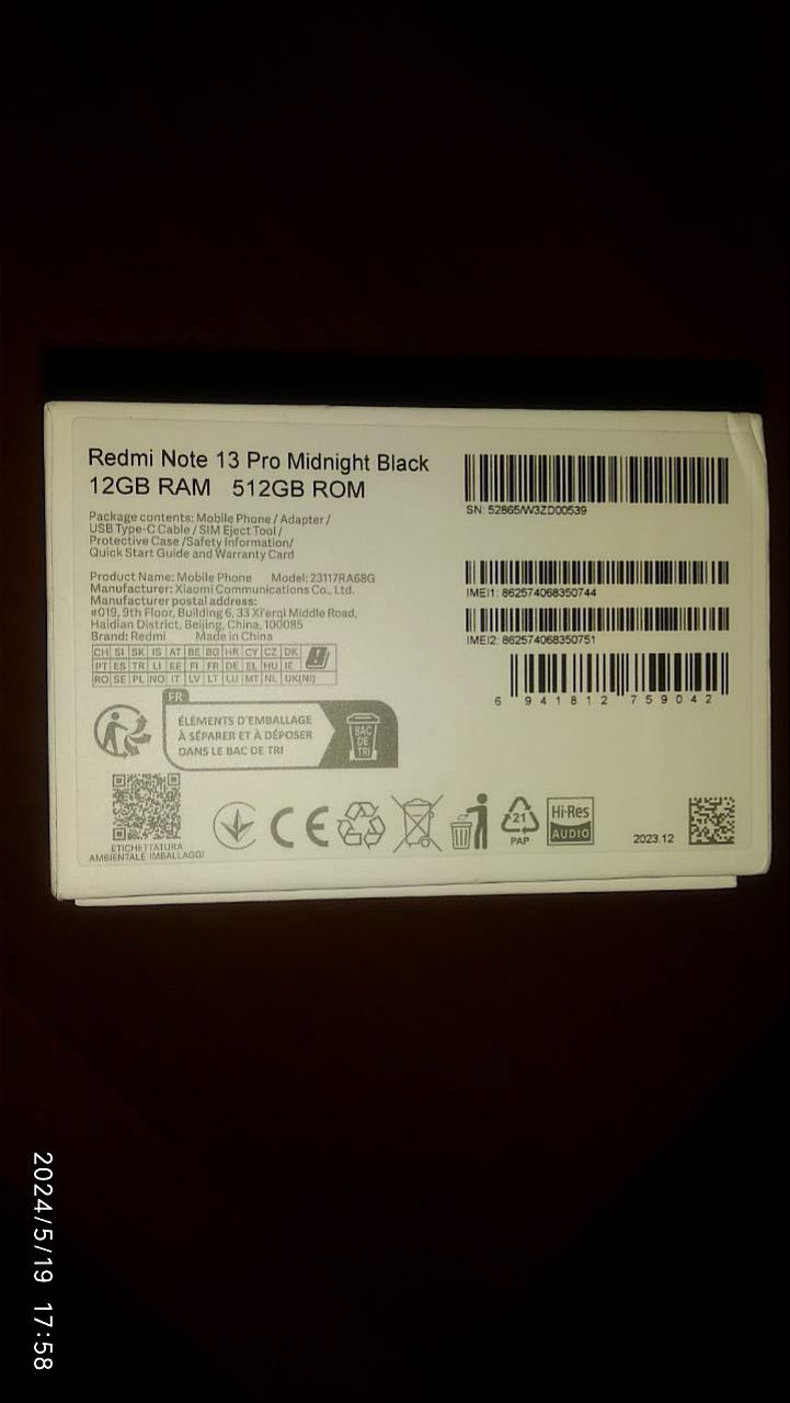 Srochno Sotiladi Redmi not 13 pro