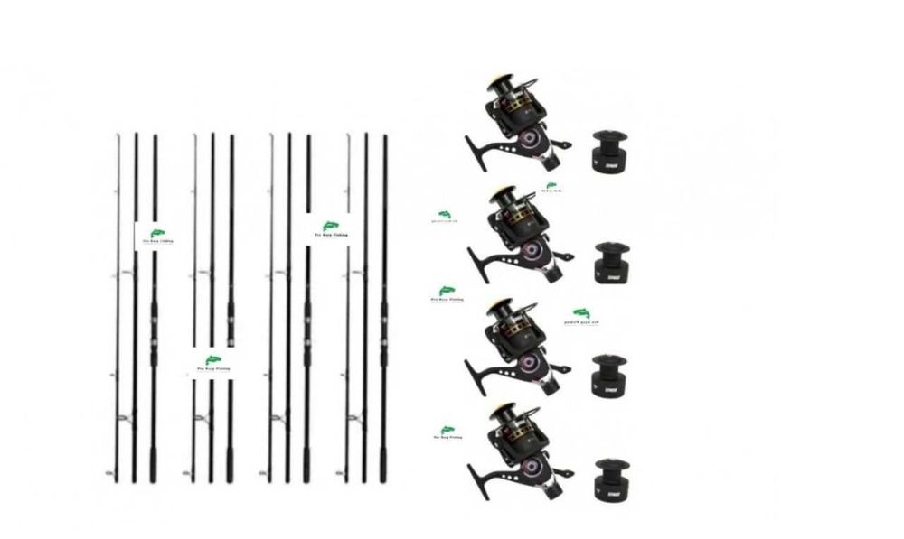 Set 4 lansete Next Carp 3.6 m + 4 Mulinete XP60R