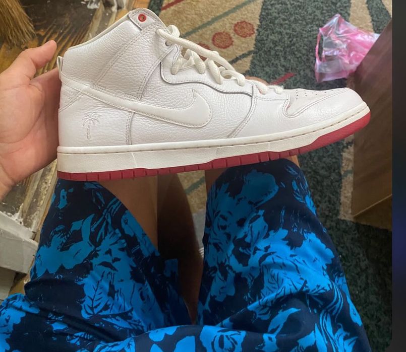 NIKE SB Zoom Dunk High Pro QS Kevin Bradley White Red NEW RARE