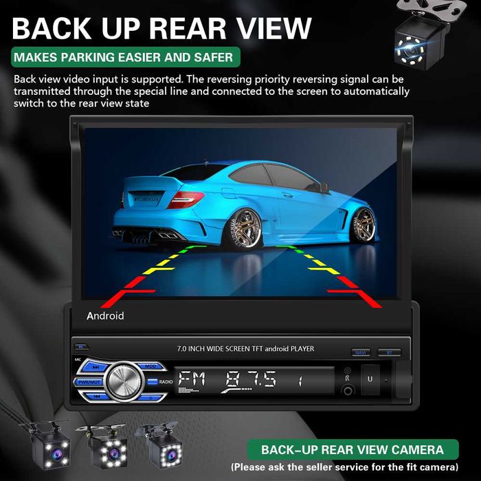 Dvd auto retractabil Android 2g+32G, Garantie 24 luni