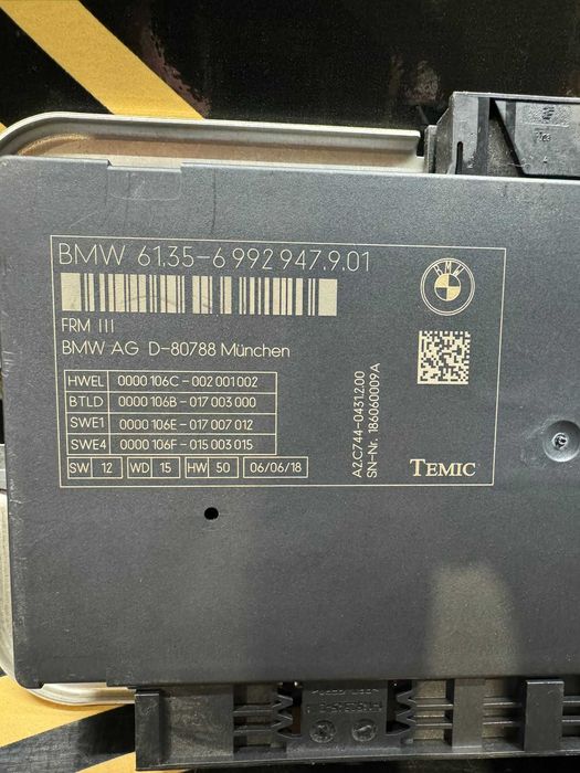 BMW FRM III модул – 6992947.9– оригинален Temic