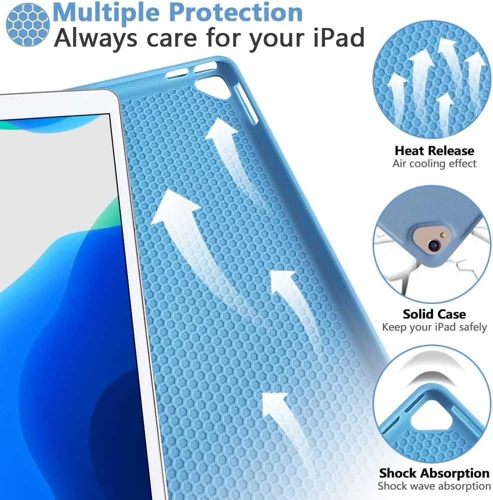 KBCASE Husă cu tastatură ES iPad 10.2 9gen,Pro 10.5,iPad Air 3 A2603