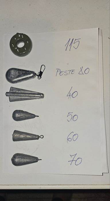 Plumbi pentru  pescuit