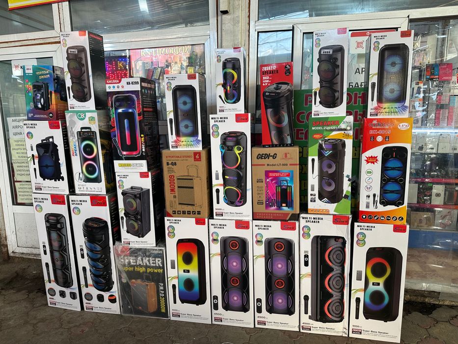 Блютуз колонка караоке