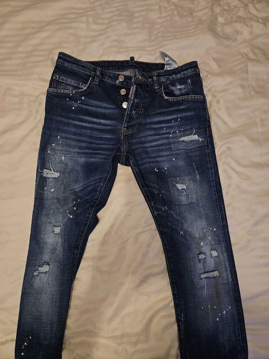 Blugi dsquared2 albastrii marimea 46