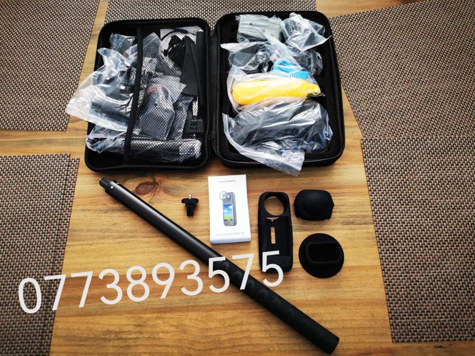Set accesorii camera actiune Insta360 X4 selfie stick prinderi lens
