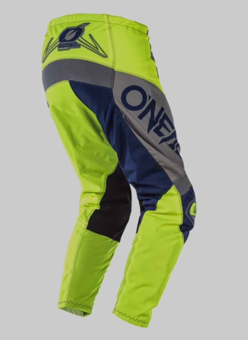 Мотокрос панталон Oneal Element Factor Gray/Blue/Neon Yellow