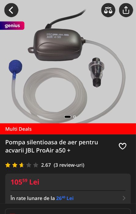 Pompe de aer pentru acvariu