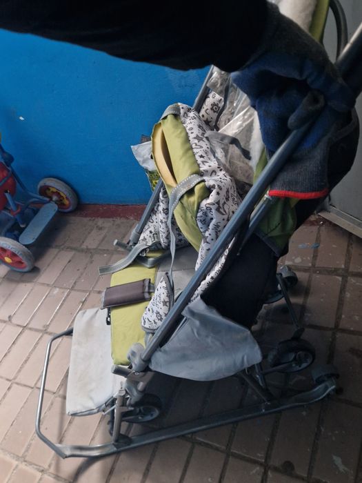 Продам санки коляска 2х местный