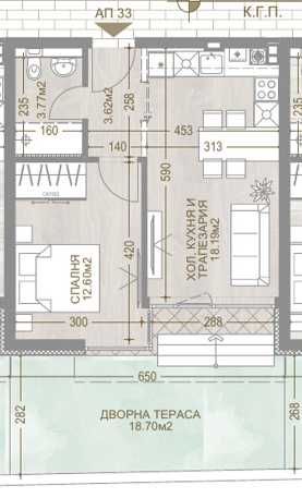Продава  2- стаен апартамент в затворен комплекс в Манастирски Ливади