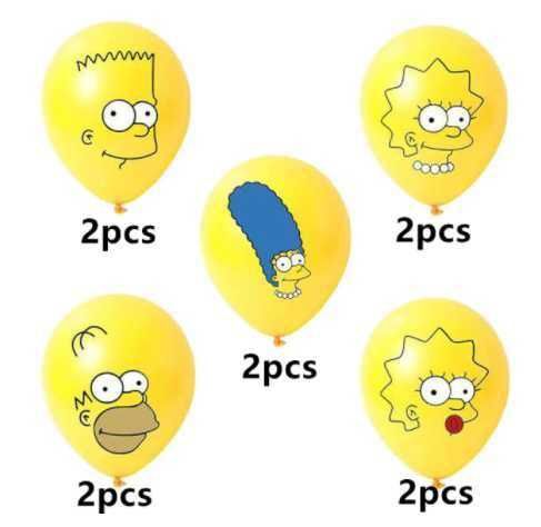 Seturi baloane latex_folie_ Homer_Marge_Bart Simpson_The Simpsons