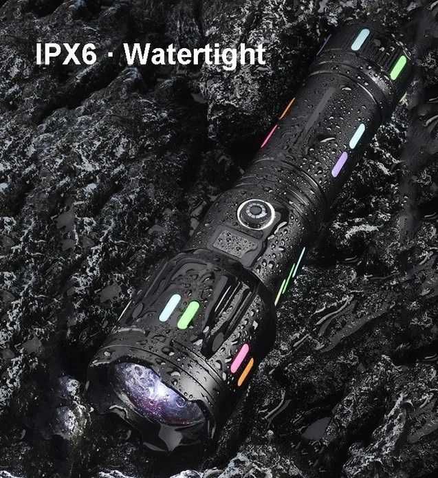 Lanterne led tip Laser telezoom afisaj electronic ,raza 800 metri