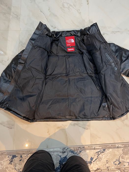 Geacă de piele The North Face X Supreme